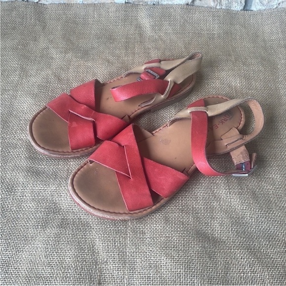 kork ease Comfy flat sandals k17705 cbha14 soft cute Beach Leather Cruise - Picture 3 of 10